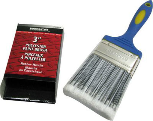 Picture of Paint Brush Poly 3" Rubber Hdl - No: P003024