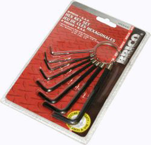 Picture of Hex Key Set 8 Pc SAE - No: H005400