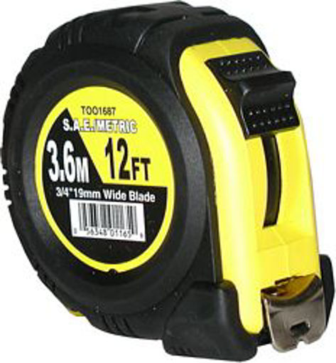 Picture of Tape Measure 1-1.4"X25'Rubber - No: T001731AST