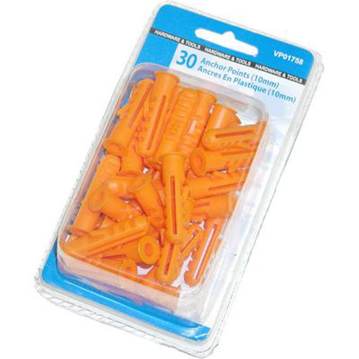 Picture of Anchors Plastic 30Pc 10Mm - No: VP01758