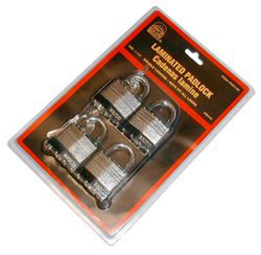 Picture of Padlock Laminated 4pc. 1 1/2" - No: P001120