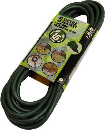 Picture of Pwr Ext Cord O/D 16/3 10 GREEN - No: P010813