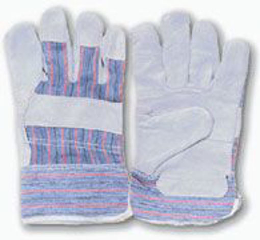 Picture of Gloves Grey Split Stripe Back - No: JI834