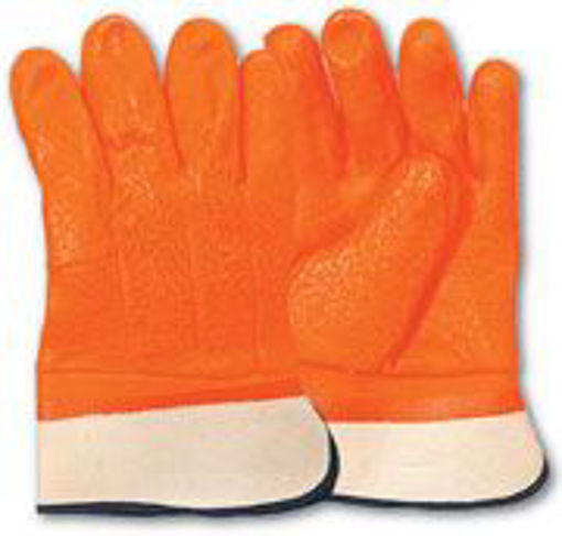 Picture of Gloves Orange PVC Foam Lined - No: JI846