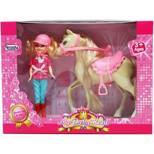 Picture of Doll And Horse Play Set 6in - No ARZ05002A