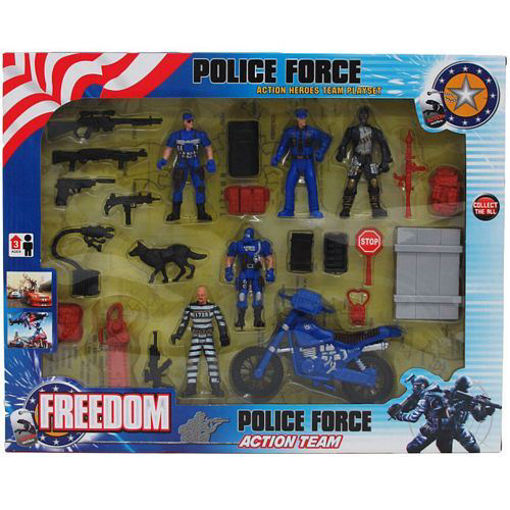 Picture of Police Team  Action Fig 24Pc - No ARY898-159