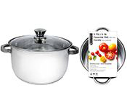 Picture of Casserole Ss With Glass Lid 4Qt - No 077749