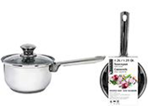 Picture of Sauce Pan Ss With Glass Lid 1.25Qt - No 077743