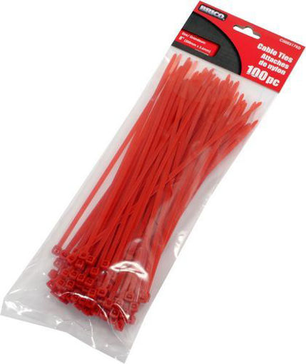 Picture of Cable Ties 100Pc 8in Red - No C000317RD