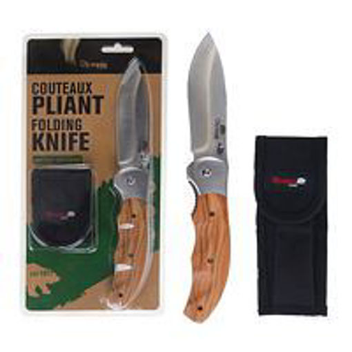 Picture of Knife Liner Lock, Olive Wood - No 30629PKF