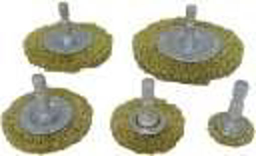 Picture of Brush 5Pc Set Wheel Brass Wire - No 45212