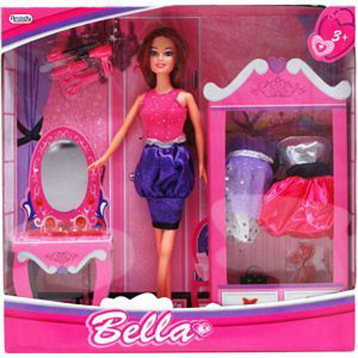 Picture of Doll Bella 11.5inW/Accss Bendable - No ARZ66219