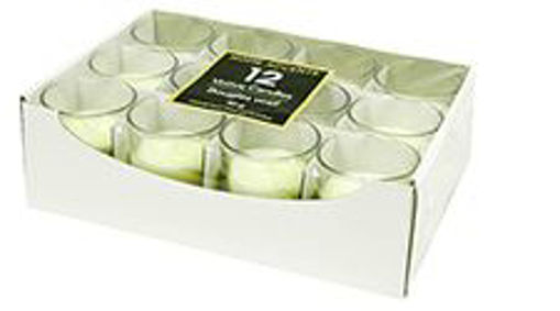 Picture of Candle Vot White Glass - No 076616