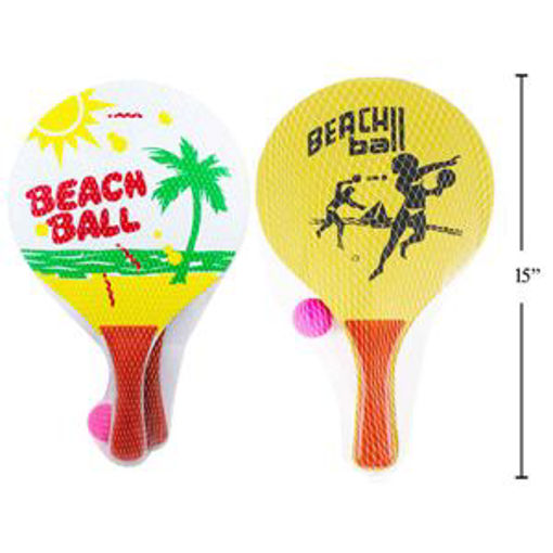 Picture of Beach Paddle Wooden 3Pcs - No 15436