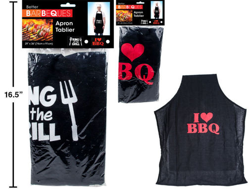 Picture of Bbq Novelty Apron, 29X36 - No 91384