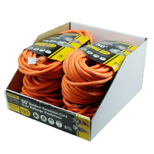 Picture of Power Extension Cord Od 12-3 50ft Hi-Vis Or - No P010915OR