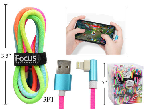 Picture of 3Ft.Lightning Rainbow Cable - No 86098