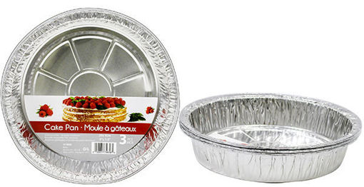 Picture of Foil Cake Pan Rnd 3Pk 21in - No 074658