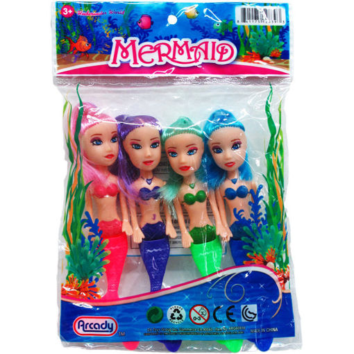 Picture of Doll Mermaid 5.5In 4Pc - No ARG60818