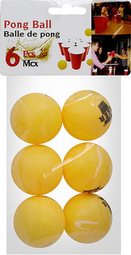 Picture of Beer Pong Balls 6Pcs - No 076495