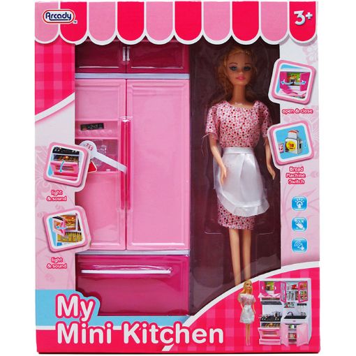 Picture of Doll 11in + Fridge B-O 12.25in Set - No ARZ5608
