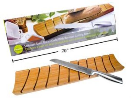 Picture of Bamboo Cutting Board & Knife - No 70436