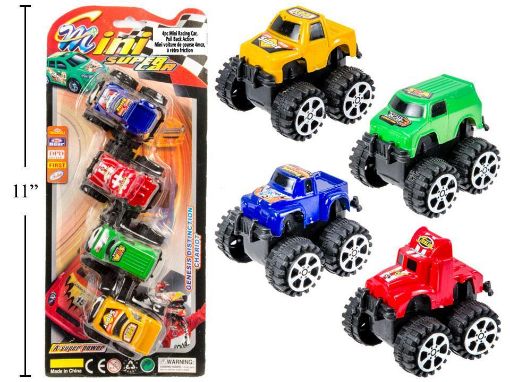 Picture of Mini Racing Car Pull Back 4Pc - No 01097