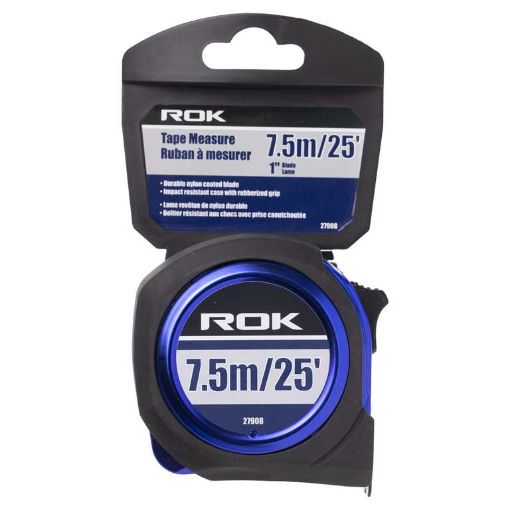 Picture of Tape Measure 1inX7.5M-25ft Rok - No 27908