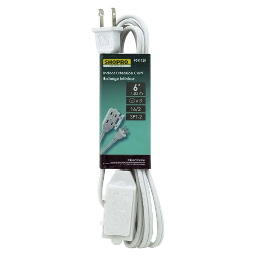 Picture of Power Cord Ind 16-2 6Ft White - No P011120