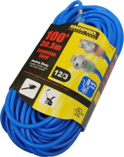 Picture of Power Extension cord Outdoor, 12-3 100Ft, (-50) - No P011062