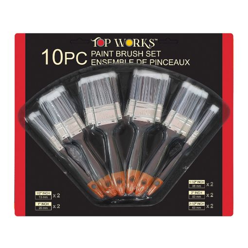 Picture of Paint Brush Poly 10Pc. 1in - 2.5in - No 078533