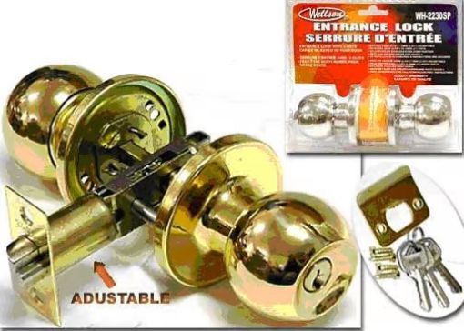 Picture of Lock Entrance  W-3 Keys Gold - No WH-1886-GO
