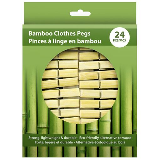 Picture of Peg Cloth 24Pk Bamboo - No 077985