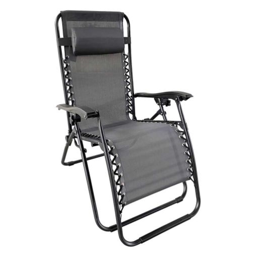 Picture of Folding Lounge Chair W-Headset, Grey - No PTC21110GRY