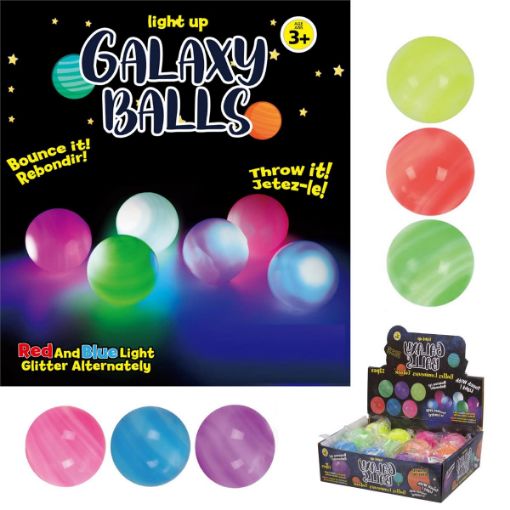 Picture of Light Up Galaxy Balls, 12Pcs Display - No 10587