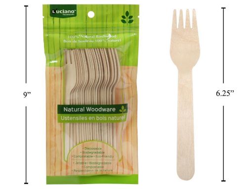 Picture of 20-Pc 160Mm Wooden Fork - No 80081