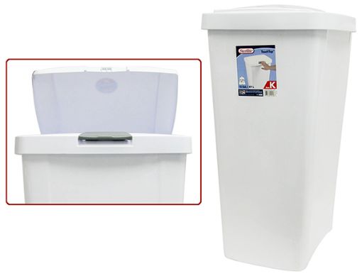 Picture of Wastebasket 13Gal Touch Top White - No 10458004