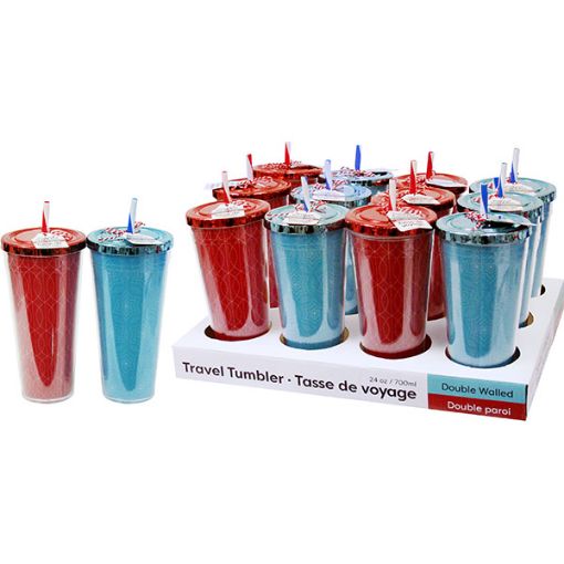 Picture of Tumbler Dbl Wall 24Oz Xmas - No 077896