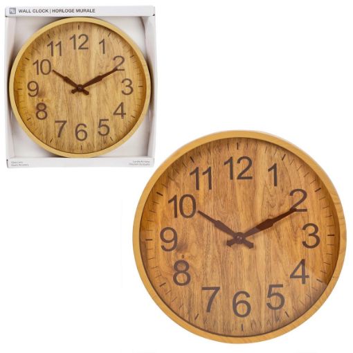 Picture of Wall Clock Plastic 12In - No 52169