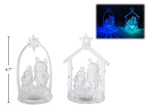 Picture of Deco B-O Light-Up Nativity 4.7In - No 67653