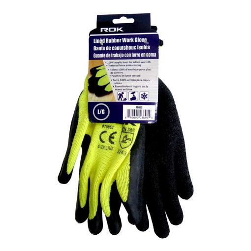 Picture of Lined Latex Coated Glove Hi-Viz Lrg - No 70852