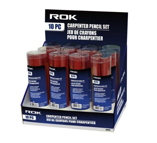 Picture of 10 Pc Carpenter Pencils Set - Red - SKU: 28922