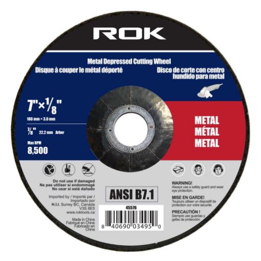 Picture of 1Pc Cutoff Metal Wheel 7X1-8X7-8In - SKU: 45576