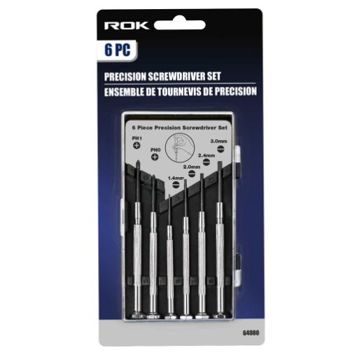 Picture of 6 Pc Precision Screwdriver Set - SKU: 64080