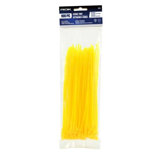 Picture of Cable Ties 100Pc 8in Yellow - SKU: 31512