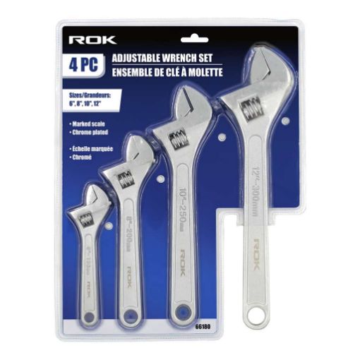 Picture of Wrench Adj  4Pc 6in,8in,10in,12in - SKU: 66180