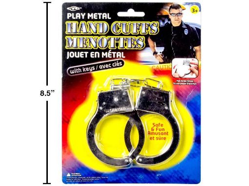 Picture of Play Hand Cuffs Metal W-Keys - SKU: 09994