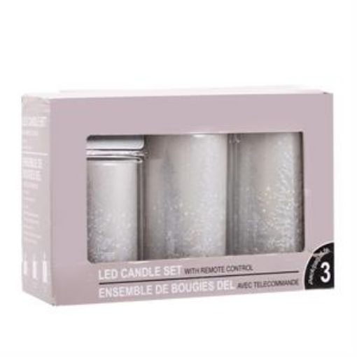 Picture of 3 Led Wax Candles W- Remote - SKU: 29934