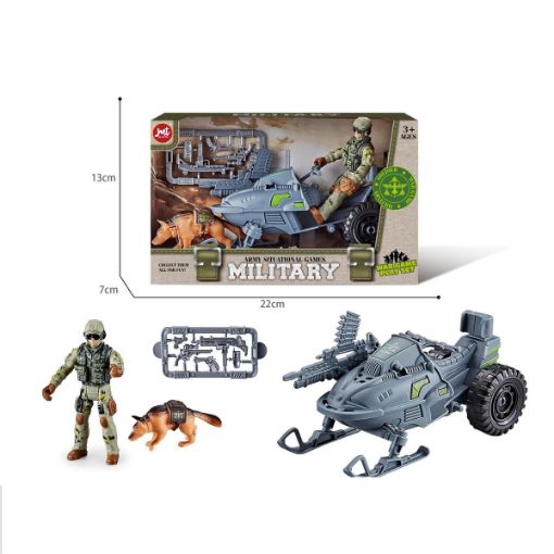 Picture of Military Snowmobile Play Set - SKU: 09548