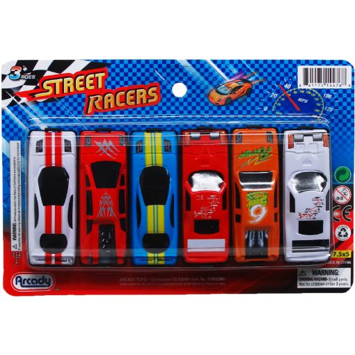 Picture of Diecast Cars 3in 6Pc - SKU: ARB62061